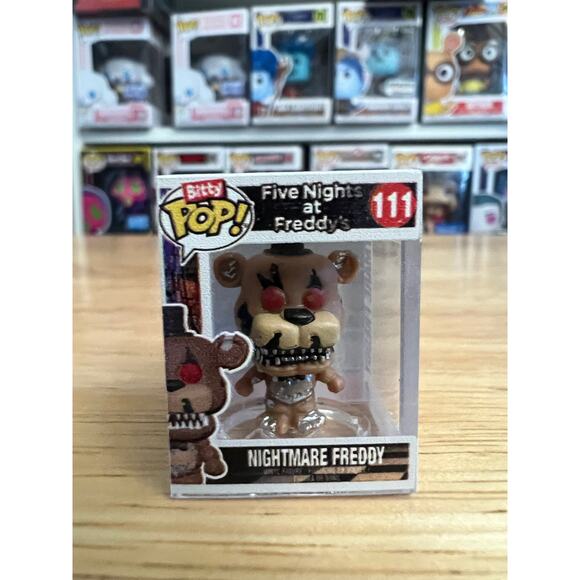 BITTY Nightmare Freddy Five Nights Freddy's Funko Pop #111 5NAF Horror 5 Games - Picture 1 of 6